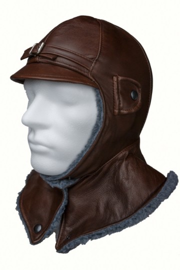 Winter Muts Pilotcap met overstekende kraag