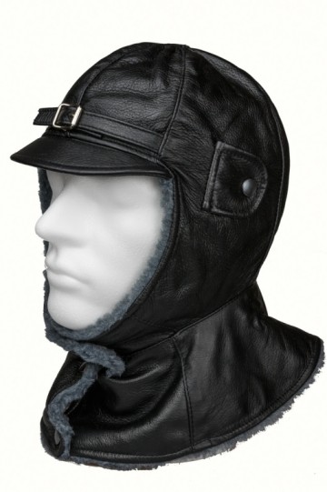 Winter Muts Pilotcap met overstekende kraag