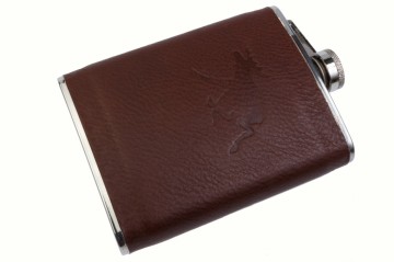 Zakflacon bekleed met Elandleer